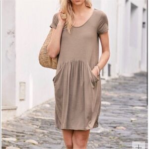 Garnet Hill Tan Mini Dress